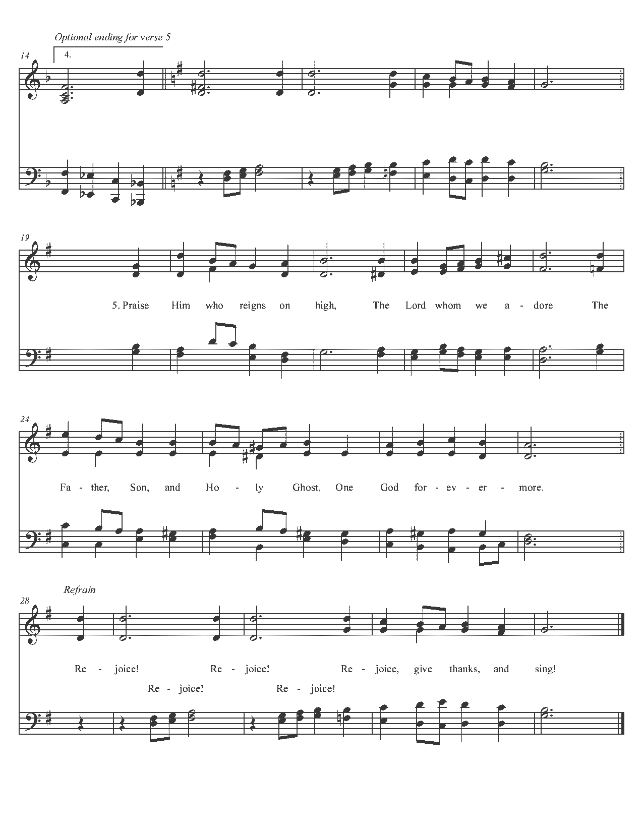 Rejoice, Ye Pure in Heart! - Sheet Music Page 2