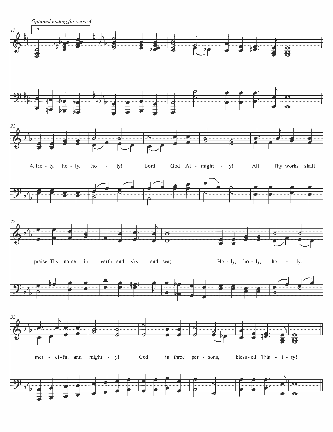 Holy, Holy, Holy - Sheet Music Page 2