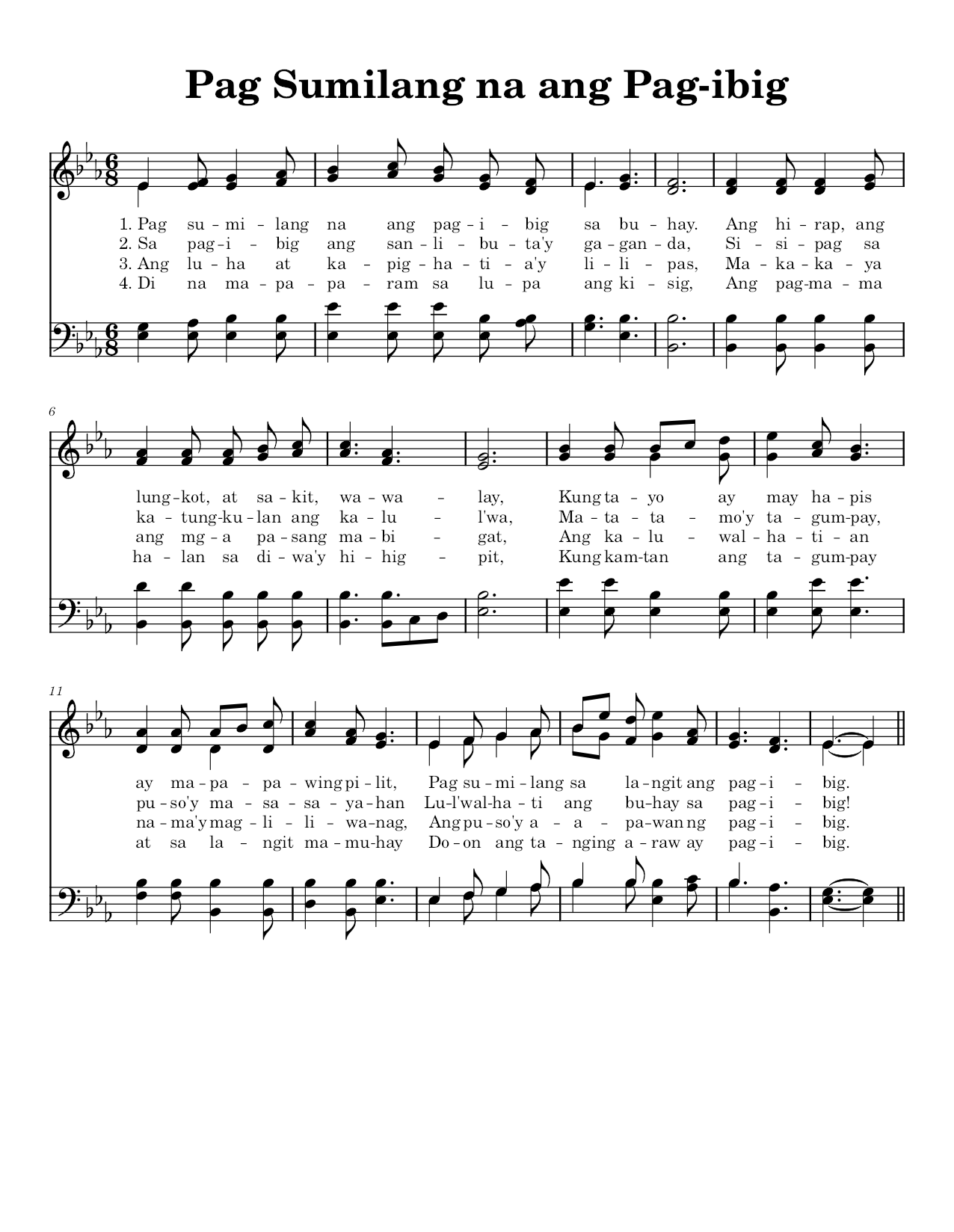 Pag Sumilang na ang Pag-ibig - Sheet Music Page 1