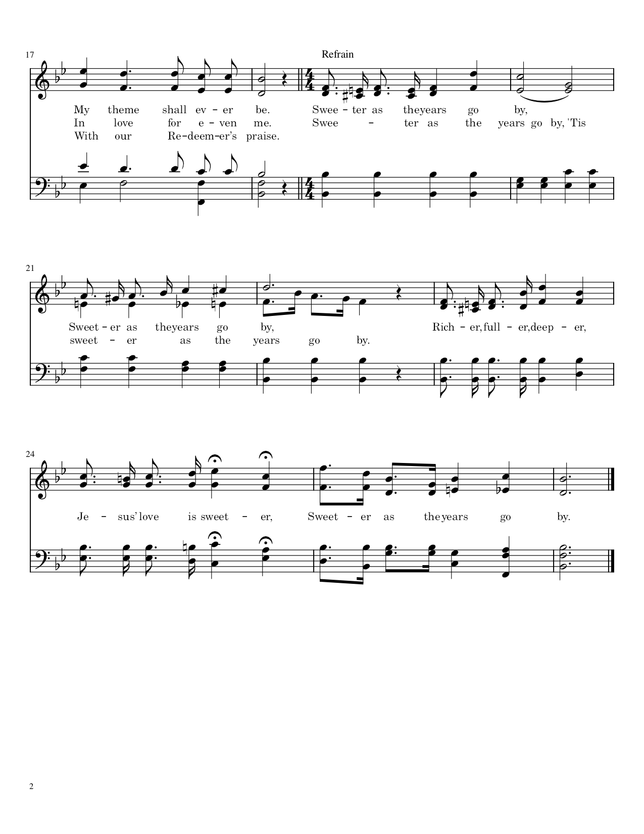 Of Jesus Love That Sought Me - Sheet Music Page 2