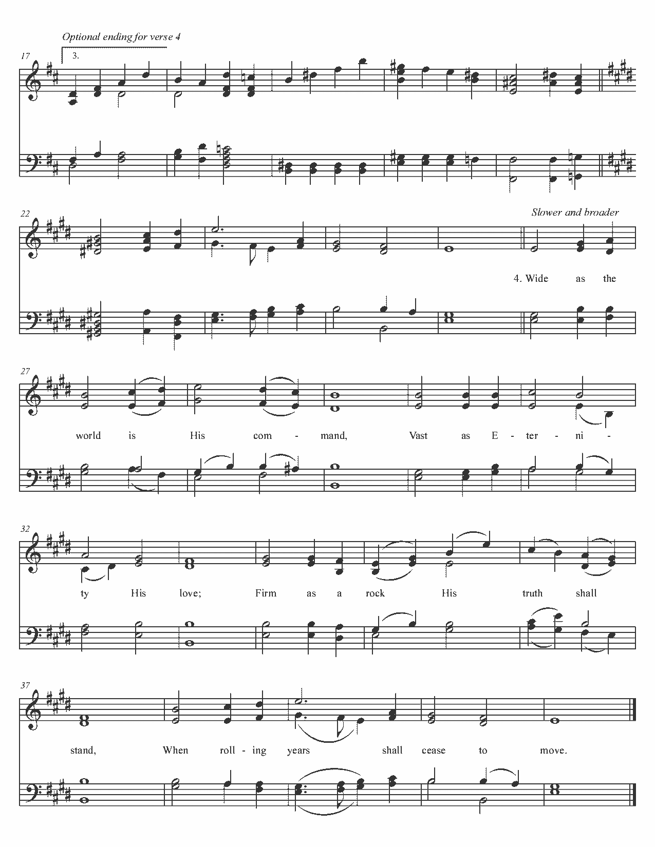 Before Jehovah's Awful Throne - Sheet Music Page 2