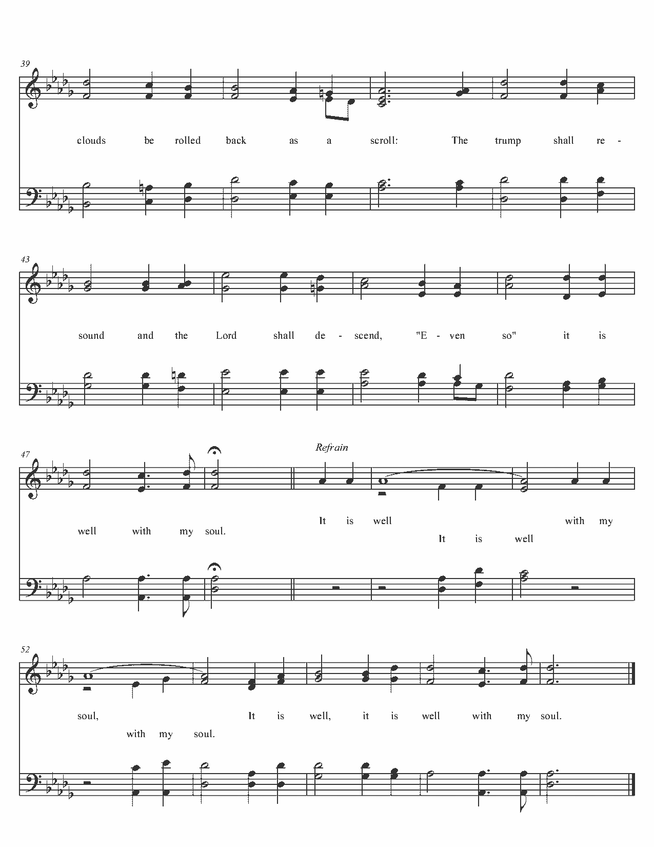 It Is Well With My Soul - Sheet Music Page 3